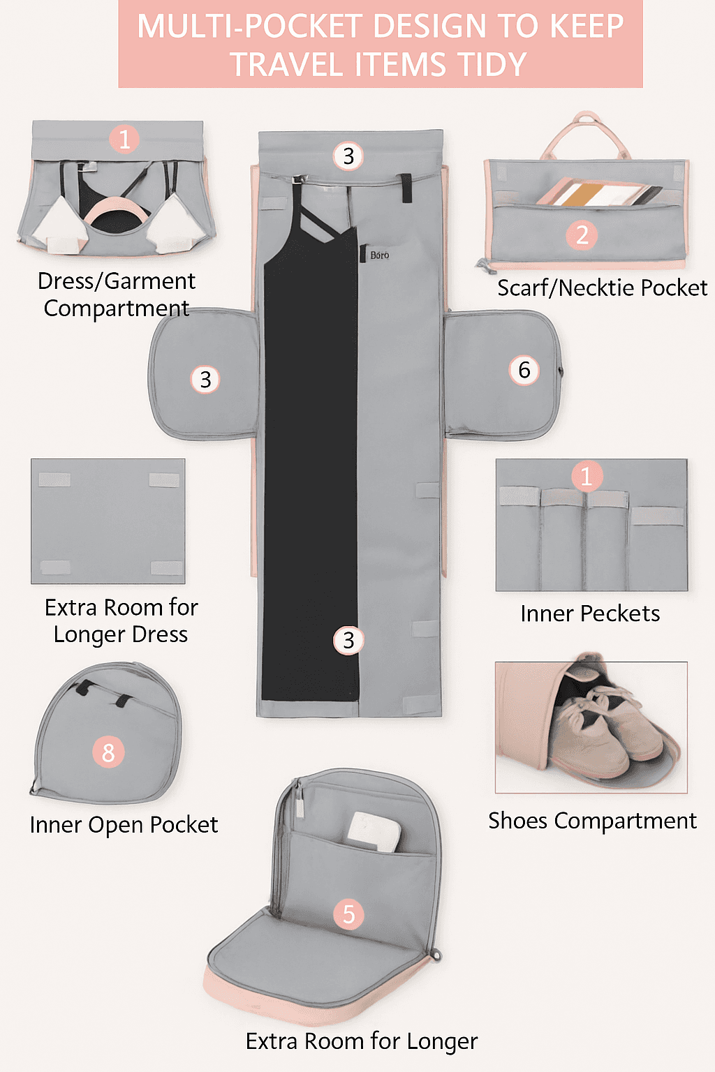 Premium Duffle Garment Bag - Thumbnail 3