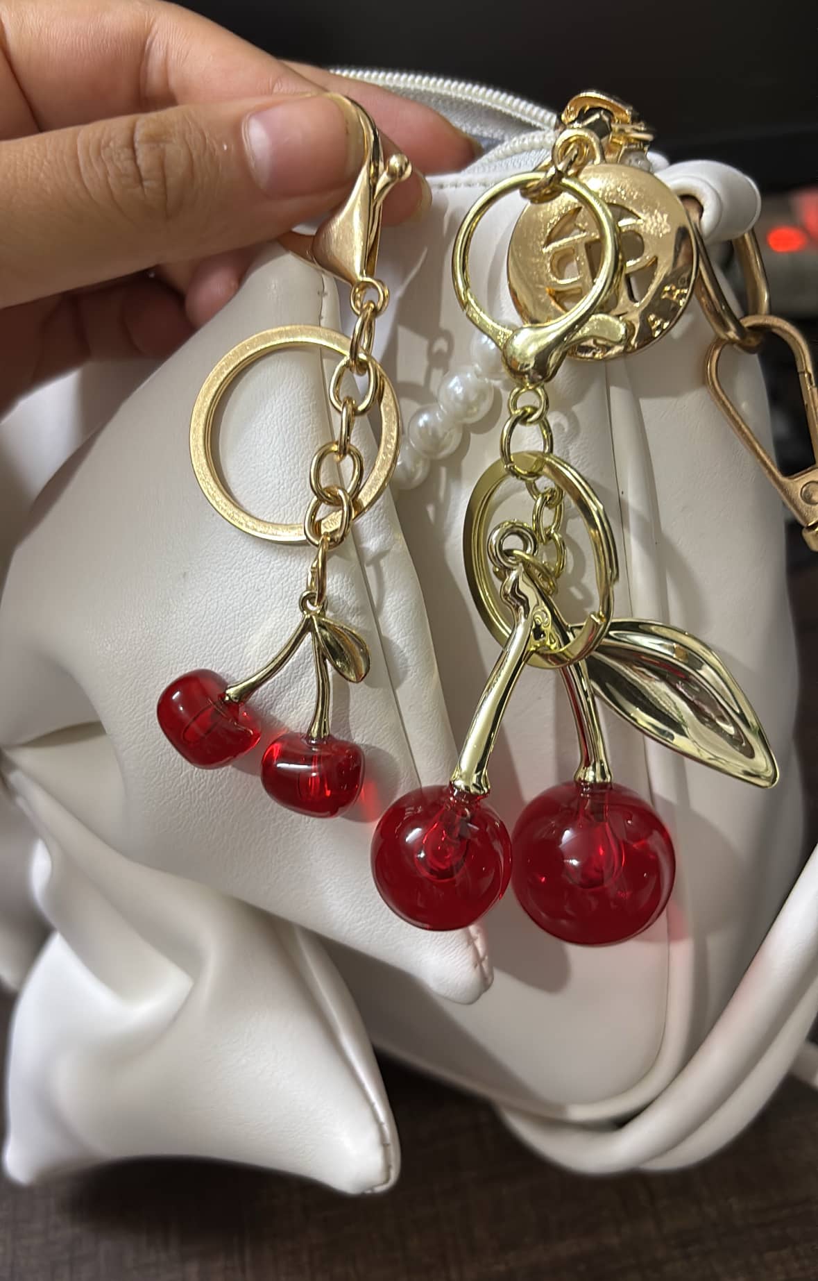 🍒Plain Pearl Bag (Small Cherry) - Thumbnail 5