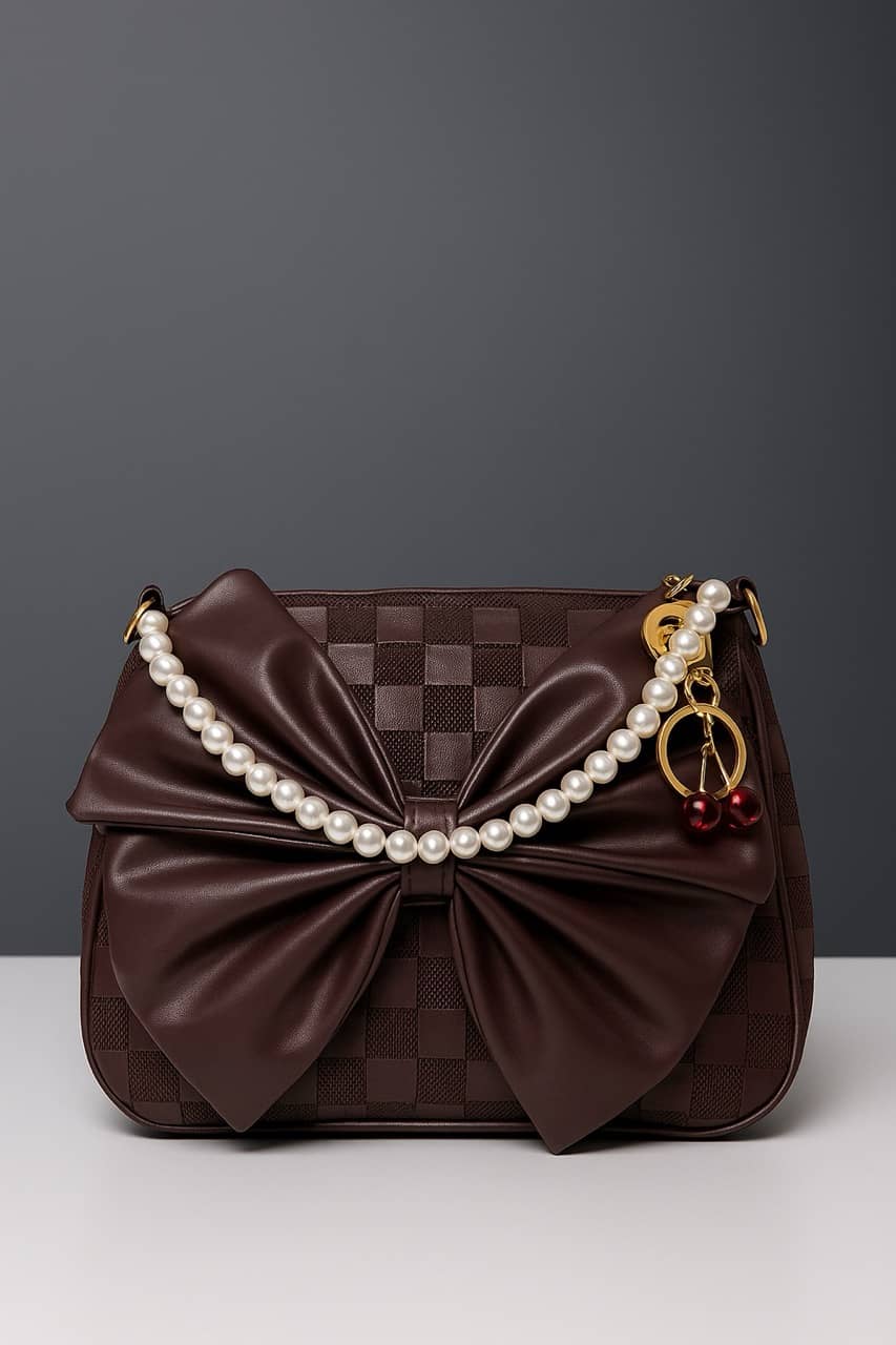 🍒 Patterned Bag (With Small Cherry) - Thumbnail 1
