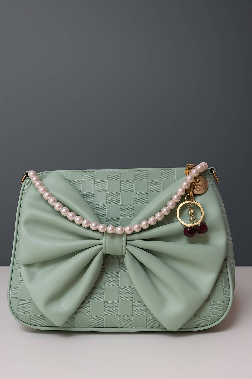 🍒 Patterned Bag (With Small Cherry) - Thumbnail 3