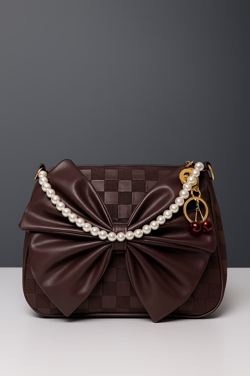 🍒 Patterned Bag (With Small Cherry) - Thumbnail 1