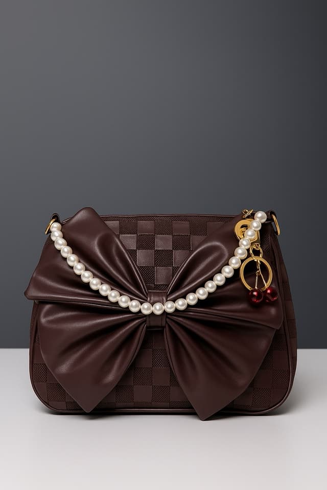 🍒 Patterned Bag (With Small Cherry)